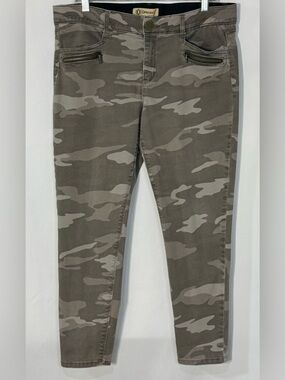 Democracy Ab Technology Gray Camo Skinny Ankle Jeans Women’s 14